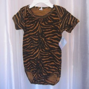 Max Grey Black/Brown Animal Print Bodysuit Sz12-18
